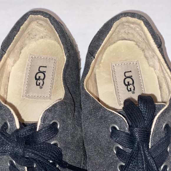 UGG Eyan II Espadrille Canvas Lace Up Sneakers - Picture 12 of 12